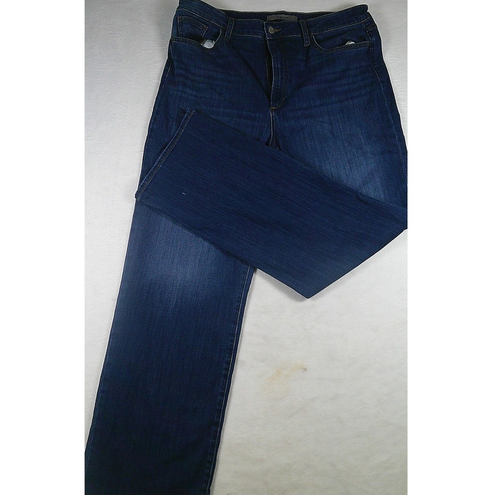 Joe's Jeans Wangari Wide Leg Full Length Dark Wash Denim Jeans‎ Size 34